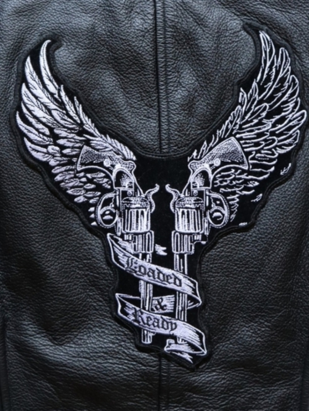Biker Moto Vest size Small VINTAGE Black Leather